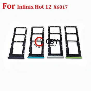 Для Infinix Hot 12 X6817 12i X665 Hot 20 4G X6826 5G X666 X666B Держатель Устройства Чтения sim-карт Слот Для Лотка Sim-карты Адаптер