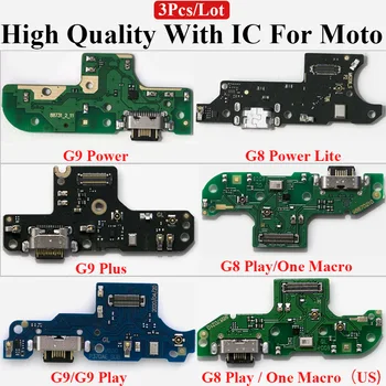 Плата USB-порта Для Зарядки Motorola Moto G9 G8 g7 G5 G4 5G One Ace Macro Plus Play Power Lite Зарядное Устройство Гибкий Кабель Разъем Док-Станции
