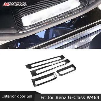 4 ШТ. наклейка для украшения интерьера/внешнего порога двери автомобиля из углеродного волокна для Mercedes Benz G Class W464 G500 G63 AMG 2019-2020