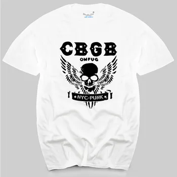 CBGB & OMFUG Home of Underground Rock Punk NYC club черная хлопковая футболка 9906 мужские футболки
