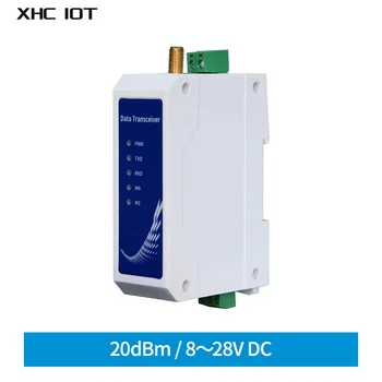 SX126X 410-510 МГц 20 дБм Диапазон 1 км 12 В 24 В RS485 Modbus Din-рейка 433 МГц Модем XHCIOT E95-DTU (400F20-485)