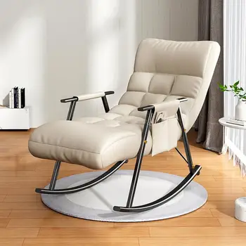 Ленивый дизайн Кресло-качалка для отдыха В саду, Глубокое кресло для чтения, Кресло для взрослых, Удобная Модная Современная мебель Cadeira