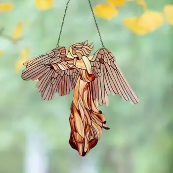 Декоративное акриловое крыло ангела, подвесное украшение для сада.