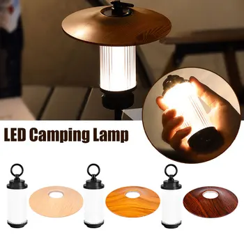 Светодиодный фонарик, Портативный Многофункциональный походный фонарь, перезаряжаемый через USB, 3 режима освещения, фонарь для палатки, аварийный фонарик на открытом воздухе