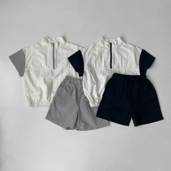 Новая весенне-осенняя Одежда Для мальчиков и девочек, Хлопковый комплект одежды для девочек, Толстовка с длинными рукавами + Брюки, Детская одежда из 2 предметов