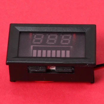 Индикатор емкости КИСЛОТНО-свинцового аккумулятора 12V Индикатор уровня заряда Светодиодный Тестер Синий Вольтметр