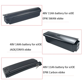 Замените Аккумулятор eJOE EPIK Swan Ebike 48V 10.5Ah 14Ah 500W 750W EPIK Carbon JADE/ONYX на Электрический Велосипед с Зарядным устройством
