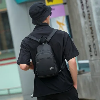 Повседневный Мини-мужской рюкзак, многофункциональная легкая нагрудная сумка, уличные рюкзаки, дорожный маленький рюкзак, мужская нагрудная сумка через плечо