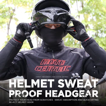 Мотоцентрический Шлем, Защищающий от пота Головной убор, Быстросохнущий Эластичный Солнцезащитный Головной убор, Мотоциклетные кепки, Балаклава, Маска для лица, капюшон