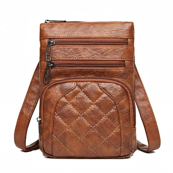 Женская сумка, дизайнерские винтажные сумки через плечо для мобильных телефонов, сумки для мобильных телефонов, кожаные повседневные летние сумки-мессенджеры для женщин