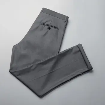2023 Костюм Брюки Мужская мода Общество Мужские Модельные брюки Корейские Свободные Прямые Повседневные брюки Мужские Офисные Официальные брюки W29
