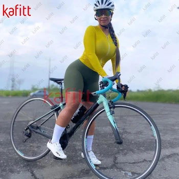 Женский комбинезон Kafitt с длинными рукавами, уличный костюм для езды на велосипеде для маленькой обезьянки, женский спортивный комбинезон