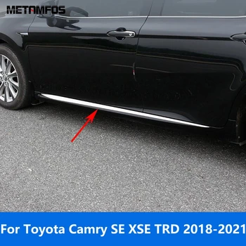 Для Toyota Camry SE XSE TRD 2018 2019 2020 2021 Боковая Линия Двери Полоса Кузова Юбка Молдинг Отделка Наклейка Аксессуары Для Стайлинга автомобилей
