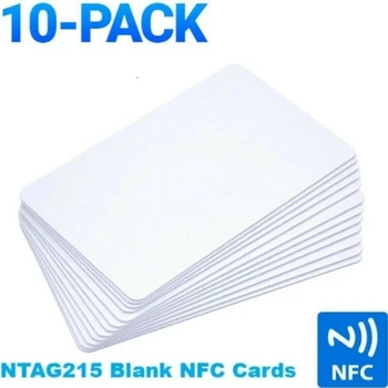 10шт NTAG215 Пустая NFC ПВХ Бирка 13,56 МГц Поддержка TagMo Запись Данных Водонепроницаемая Игровая Производственная Карта Amibo
