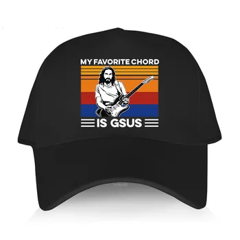 Мужская модная хлопчатобумажная шляпа с принтом, бренд оригинальных Кепок, Мой Любимый Аккорд - Летняя бейсболка GSUS Jesus Gitarre spielen