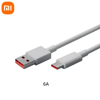 100% Оригинальный кабель Xiaomi 6A мощностью 120 Вт, совместимый с зарядным устройством Mi Charger мощностью 120 Вт для быстрой зарядки mi 9 11 10 10x redmi note 9 pro Кабель