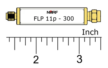 FLP11p-300 Фильтр нижних частот 300 МГц, радиочастотный коаксиальный LC, LPF, SMA