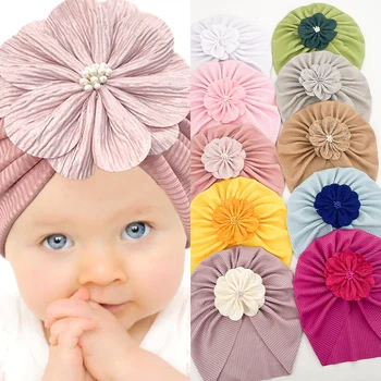 Весенне-летние новые однотонные детские шляпки с резьбой, шляпки для девочек, детские дышащие головные уборы, детские шапочки, детские тюрбаны, детские шапочки и кепки