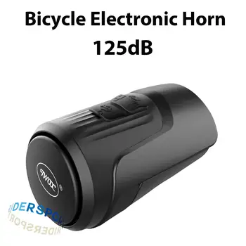Велосипедный электронный звонок TWOOC 125 дБ, противоугонный рожок, USB-аккумулятор, подходит для горных дорожных велосипедов, детских самокатов.
