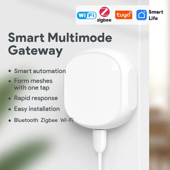 Tuya Smart Multimode Gateway Hub Bluetooth WIFI ZigBee Smart Home Bridge Smart Life Control Работает с Alexa Google Home
