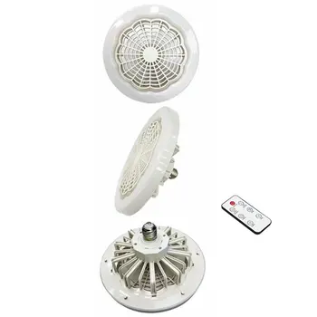 E27 Smart Lighting Fan Беспроводной Пульт дистанционного управления Невидимый Бесшумный Вентилятор для внутреннего освещения Компактный вентилятор мощностью 30 Вт