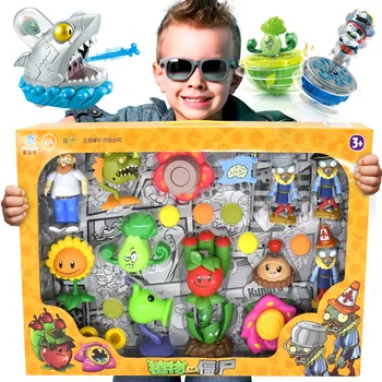 Игрушки PLANTS VS ZOMBIES 2 PVZ Полный набор аниме-фигурок для мальчиков, боевой гироскоп, детские куклы, игрушки для детей на день рождения, подарки