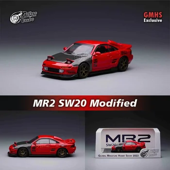 MT В наличии 1:64 MR2 SW20 Модифицированный GMHS Эксклюзивный Красный Карбоновый Капот Из сплава Diorama Коллекция моделей автомобилей Миниатюрный Carros MicroTurbo