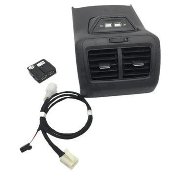 Для заднего подлокотника Вентиляционное отверстие, крышка кондиционера с USB-интерфейсом для зарядки для Golf 7 MK7 5GG819203