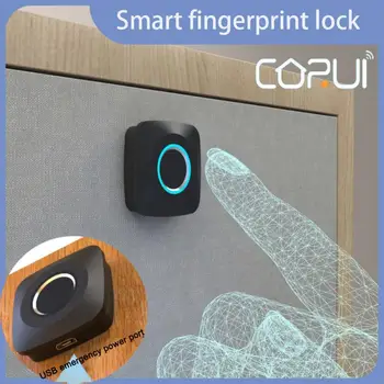 Замок отпечатков пальцев CORUI, умные замки для шкафов, Биометрические замки для ящиков мебели без ключа, замки для отпечатков пальцев для ящиков