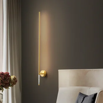 настенный светильник ретро длинные настенные бра гостиная оттеняет белый пояс светодиодной подсветкой наружную стену ванной комнаты свет ретро