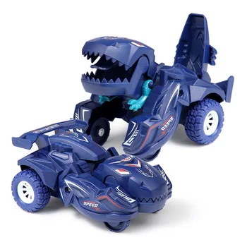 Трансформирующийся автомобиль-динозавр, деформационные автомобильные игрушки, Инерционный скользящий автомобиль-динозавр, игрушки-трансформеры, игрушки для мальчиков, подарок на День рождения