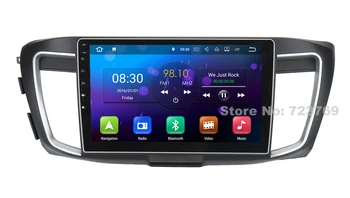 Система Android 8.0, 4G RAM, автомобильный DVD, GPS-навигационная система, стерео медиа, авто радио, видео, аудио для Honda Accord 2013 2014 2015