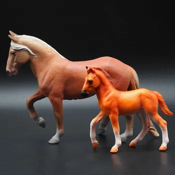 Фигурки Андалузских лошадей Имитация ПВХ животных Модель лошади Игрушки Миниатюрная коллекционная кукла Украшение рабочего стола Подарок для детей