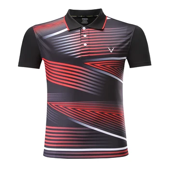 Новая одежда для бадминтона, спортивная рубашка, теннисная футболка мужская/женская, быстросохнущие теннисные рубашки, футболка для настольного тенниса 3863