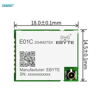 2.4G Si24R1 RF Беспроводной модуль E01C-2G4M27SX 27dbm 4 км Антенна IPEX SMD PA LNA Pin-to-Pin nRF24L01 + SPI Модуль CDSENT