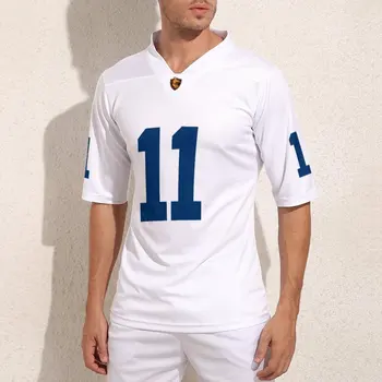 Индивидуальные Белые Футбольные Майки Indianapolis No 11, Мужская Модная Футболка Для Регби, Тренировочная Рубашка Для Регби На Заказ