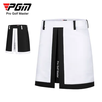 Женская юбка для гольфа PGM, Спортивная юбка с разрезом для девочек, с подкладкой против пятен, Женская одежда для гольфа XS-XL QZ079