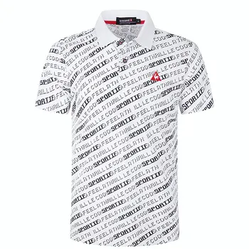 Летняя одежда для гольфа, мужские футболки для гольфа с коротким рукавом, Дышащая быстросохнущая тренировочная спортивная рубашка на открытом воздухе