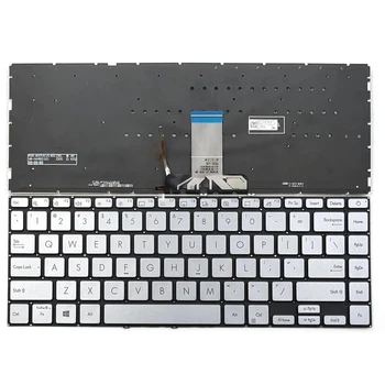 Клавиатура KBHUB US Для ноутбука Asus ZenBook 14 UX434 UX434F UX434FA UX434FL-DB77 UB76T UX434FLC UX434FLC-XH77 С подсветкой