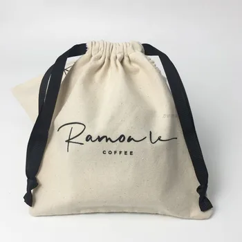 Персонализированный Изготовленный На Заказ Подарочный Пакет с Логотипом Drawstring Bag Canvas Cotton Gift Bag для Электроники, Ювелирных Изделий для макияжа, Сумок 8 ×10cm/9 ×12cm 20P