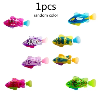 Реалистичная мини-игрушка-рыбка, новинка, рыба, загорающаяся светодиодной подсветкой, робот-рыбка, детская игрушка