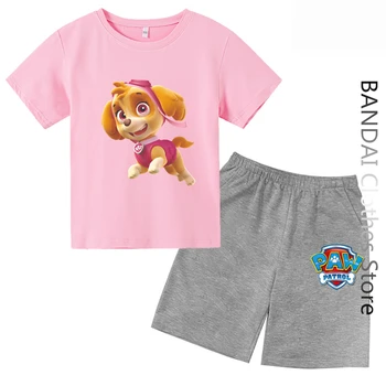 PAW Patrol, детская одежда, Топы, футболка для мальчиков, Игра, Женские футболки, Забавная футболка с короткими рукавами в стиле аниме, футболка для маленьких девочек