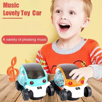 Автомобиль-капсула с крутым освещением, музыкальная проекционная лампа, детская игрушка в подарок, Откидывающаяся назад машина, модель мобильного автомобиля, мини-машинки, игрушки