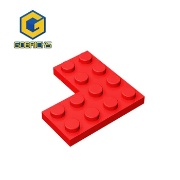 Gobricks GDS-696 MOC Кирпичная пластина 2X4X4 - 4x4 Угловая пластина Совместима с 2639 игрушками, собирает строительные блоки.