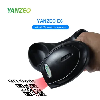 2021 Новейший Yanzeo EW6 200M Long Distance Wireless 2.4G Сканер штрих-кода 1D 2D QR-код PDF417 Сканер Штрих-кода Беспроводной QR-Ридер