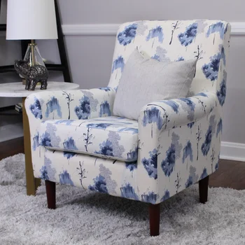 Кресло для отдыха Raelynn, синее кресло для отдыха, мебель для гостиной для спальни, традиционная современная мебель