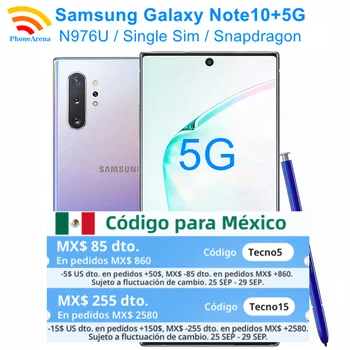 Samsung Galaxy Note10 + Note10 Plus 5G N976U 6,8 