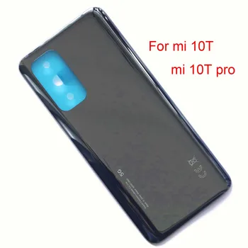 Оригинальная крышка батарейного отсека для Xiaomi 10T mi 10T pro Задняя крышка корпуса с двусторонним клеем