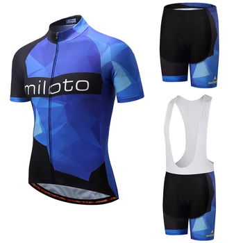 МУЖСКОЙ велосипедный костюм 2020, новые майки MILOTO для велоспорта / Быстросохнущая велосипедная одежда Ropa Ciclismo / Дышащая спортивная одежда для велоспорта