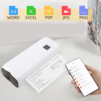 Принтер без чернил A4/A5 Домашний мини-портативный принтер с ошибкой Bluetooth WiFi Печать фотографий на принтере